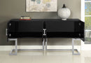 307 Beth Lacquer Finish And Stainless Steel Base Buffet / Console Table