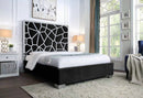 HoneyComb Black King Bed