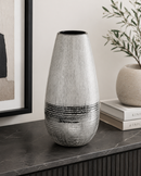 14634-CERAMIC 12” 2 TONE VASE HOME DECOR