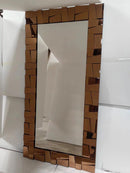 814 DECORATIVE FLOOR MIRROR IN ROSE GOLD