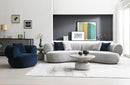 U307 Gray Modern Curved Sofa