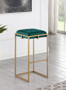 183648 Coaster Hunter Green Bar Stool