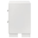  Coaster Furniture Jessica 202992 2-Drawer Nightstand - Snow White IMAGE 4