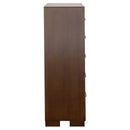  Coaster Furniture Jessica 200715 5-Drawer Bedroom Chest - Cappuccino IMAGE 5