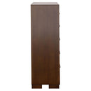  Coaster Furniture Jessica 200715 5-Drawer Bedroom Chest - Cappuccino IMAGE 5