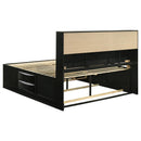  Size_King --  Coaster Furniture Briana Bookcase Bed with Storage IMAGE 4