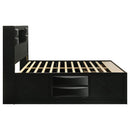  Size_King --  Coaster Furniture Briana Bookcase Bed with Storage IMAGE 5