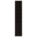  Coaster Furniture Eliam 800285 71-inch 9-shelf Bookcase - Cappuccino IMAGE 2