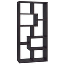  Coaster Furniture Theo 800264 71-inch 7-shelf Bookshelf - Cappuccino IMAGE 1