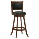  Coaster Furniture Broxton 101920 Upholstered Swivel Bar Chair - Chestnut (Set of 2) IMAGE 2