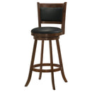  Coaster Furniture Broxton 101920 Upholstered Swivel Bar Chair - Chestnut (Set of 2) IMAGE 4