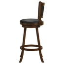  Coaster Furniture Broxton 101920 Upholstered Swivel Bar Chair - Chestnut (Set of 2) IMAGE 5