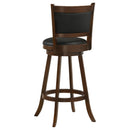  Coaster Furniture Broxton 101920 Upholstered Swivel Bar Chair - Chestnut (Set of 2) IMAGE 6