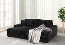 5400 BLACK DOUBLE CHAISE CHAISE