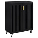 Coaster Furniture 950422 BRIXTON 2-DOOR ENTRYWAY SHOE STORAGE CABINETS BLACK