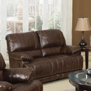  Acme Furniture Daishiro Reclining Bonded Leather Match Loveseat 50746 IMAGE 2