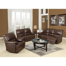  Acme Furniture Daishiro Reclining Bonded Leather Match Loveseat 50746 IMAGE 3