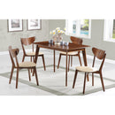  Coaster Furniture Kersey 103061 Rectangular 47-inch Wood Dining Table - Chestnut IMAGE 5