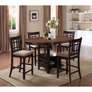  Coaster Furniture Lavon 105278 Oval 60-inch Extension Counter Dining Table - Chestnut IMAGE 5
