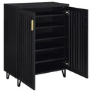 Coaster Furniture 950422 BRIXTON 2-DOOR ENTRYWAY SHOE STORAGE CABINETS BLACK