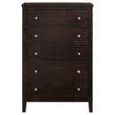  Coaster Furniture Carlton 202095 5-Drawer Bedroom Chest - Cappuccino IMAGE 2