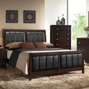  Size_King -- Carlton 202091KE Wood Eastern King Panel Bed - Cappuccino IMAGE 4