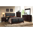  Size_King -- Carlton 202091KE Wood Eastern King Panel Bed - Cappuccino IMAGE 5