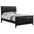  Coaster Furniture Carlton 202091Q Wood Queen Panel Bed - Cappuccino IMAGE 2