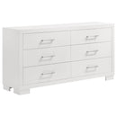  Coaster Furniture Jessica 202993 6-Drawer Dresser - Snow White IMAGE 1