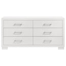  Coaster Furniture Jessica 202993 6-Drawer Dresser - Snow White IMAGE 2