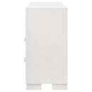  Coaster Furniture Jessica 202993 6-Drawer Dresser - Snow White IMAGE 4