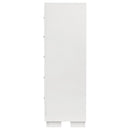  Coaster Furniture Jessica 202995 5-Drawer Bedroom Chest - Snow White IMAGE 4