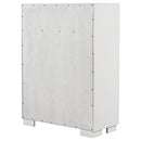 Coaster Furniture Jessica 202995 5-Drawer Bedroom Chest - Snow White IMAGE 7