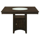  Coaster Furniture Gabriel 100438 52-inch Counter Height Dining Table - Cappuccino IMAGE 3