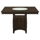  Coaster Furniture Gabriel 100438 52-inch Counter Height Dining Table - Cappuccino IMAGE 5