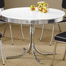 Coaster Furniture Round Cleveland Dining Table with Pedestal Base 2388 IMAGE 1