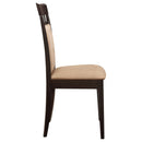  Coaster Furniture Gabriel 100773 Closed Back Dining Side Chair - Cappuccino (Set of 2) IMAGE 8