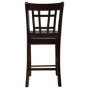  Coaster Furniture Lavon 102889 Wood Counter Chair - Black and Espresso (Set of 2) IMAGE 6