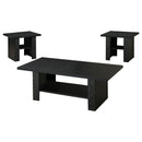  Coaster Furniture Rodez 700345 3-piece Engineered Wood Coffee Table Set - Black Oak IMAGE 1