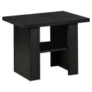  Coaster Furniture Rodez 700345 3-piece Engineered Wood Coffee Table Set - Black Oak IMAGE 3