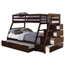  Acme Furniture Jason 37015 Twin/Full Bunk Bed with Trundle & Storage IMAGE 2