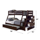  Acme Furniture Jason 37015 Twin/Full Bunk Bed with Trundle & Storage IMAGE 7