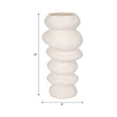 16x7 Hand Scribed Cairn Vase Vase White 21422-02