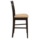  Coaster Furniture Gabriel 100209 Lattice Back Counter Chair - Cappuccino (Set of 2) IMAGE 8