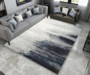 Vintage Style Soft Polyester-ELT246BLU Blue 5x7 Rug