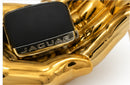 DARK GOLD HAND TRAY 7.5} DECOR