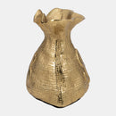 18909 Gold Metal 8” Money Bag