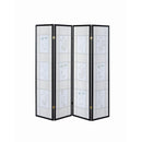  Coaster Furniture Catabella 4407 4-Panel Room Divider Folding Shoji Screen - Floral IMAGE 4