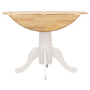  Coaster Furniture Allison 4241 Round 40-inch Drop Leaf Extension Dining Table - White IMAGE 10