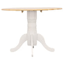 Coaster Furniture Allison 4241 Round 40-inch Drop Leaf Extension Dining Table - White IMAGE 9